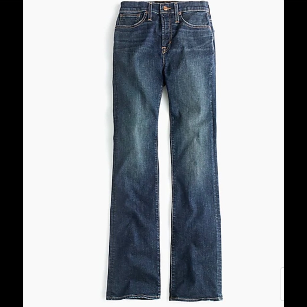 J. Crew Curvy Full Length Denim Boot.